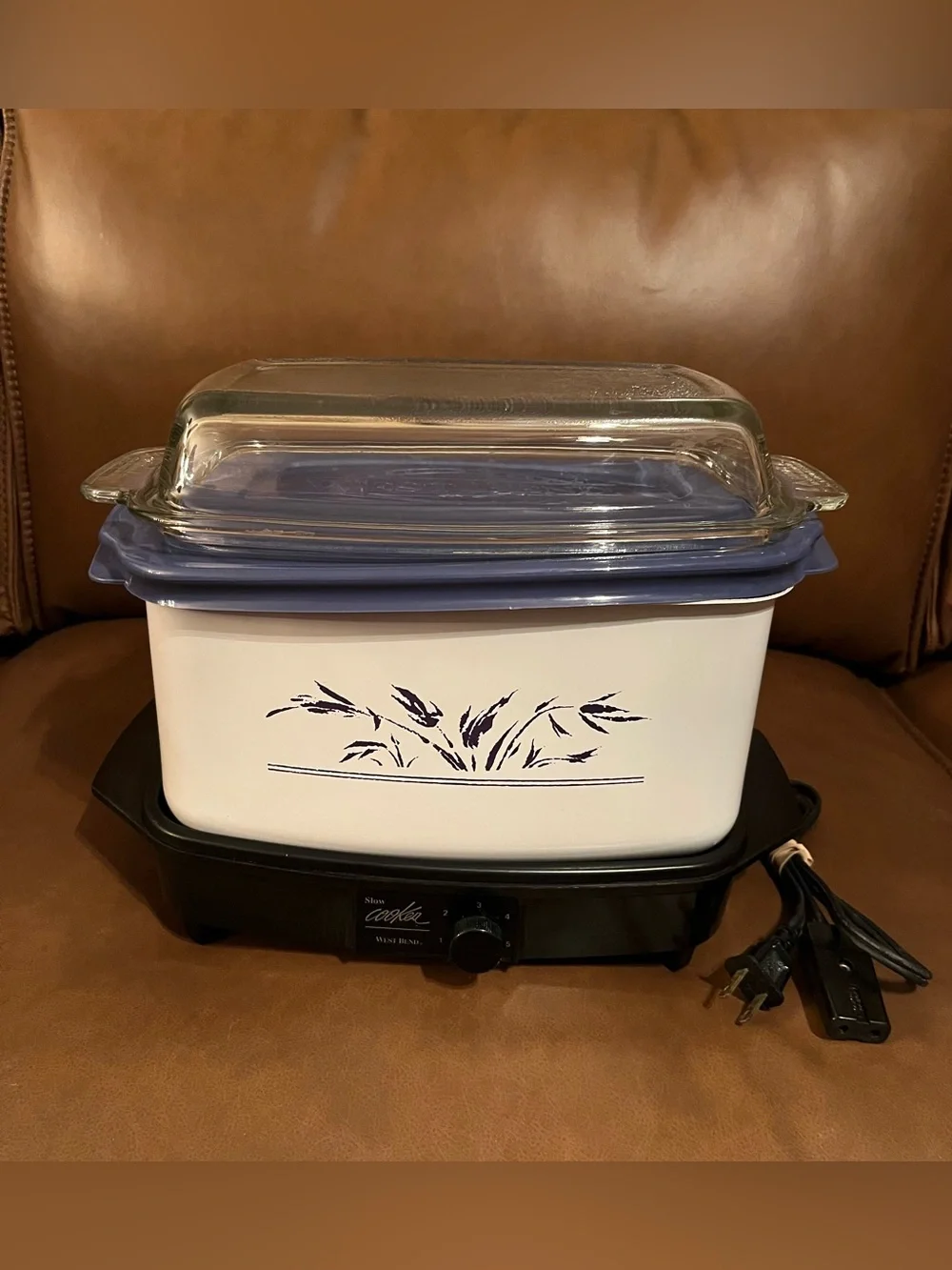 Vtg West Bend Multi Purpose 6 Qt Slow Cooker/Crockpot 4 Piece Set